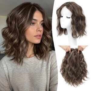 NEW Ms Taj 11 Inch Short Wavy Hair Topper 4 Women with Thinning Hair